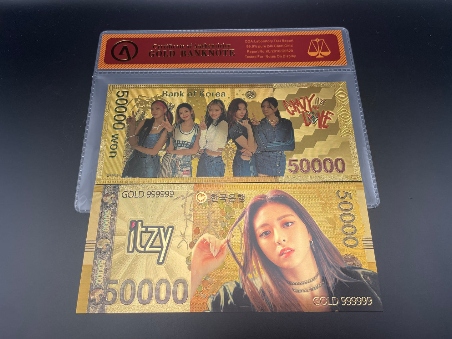 ITZY: 24k South Korean Won Gold Note