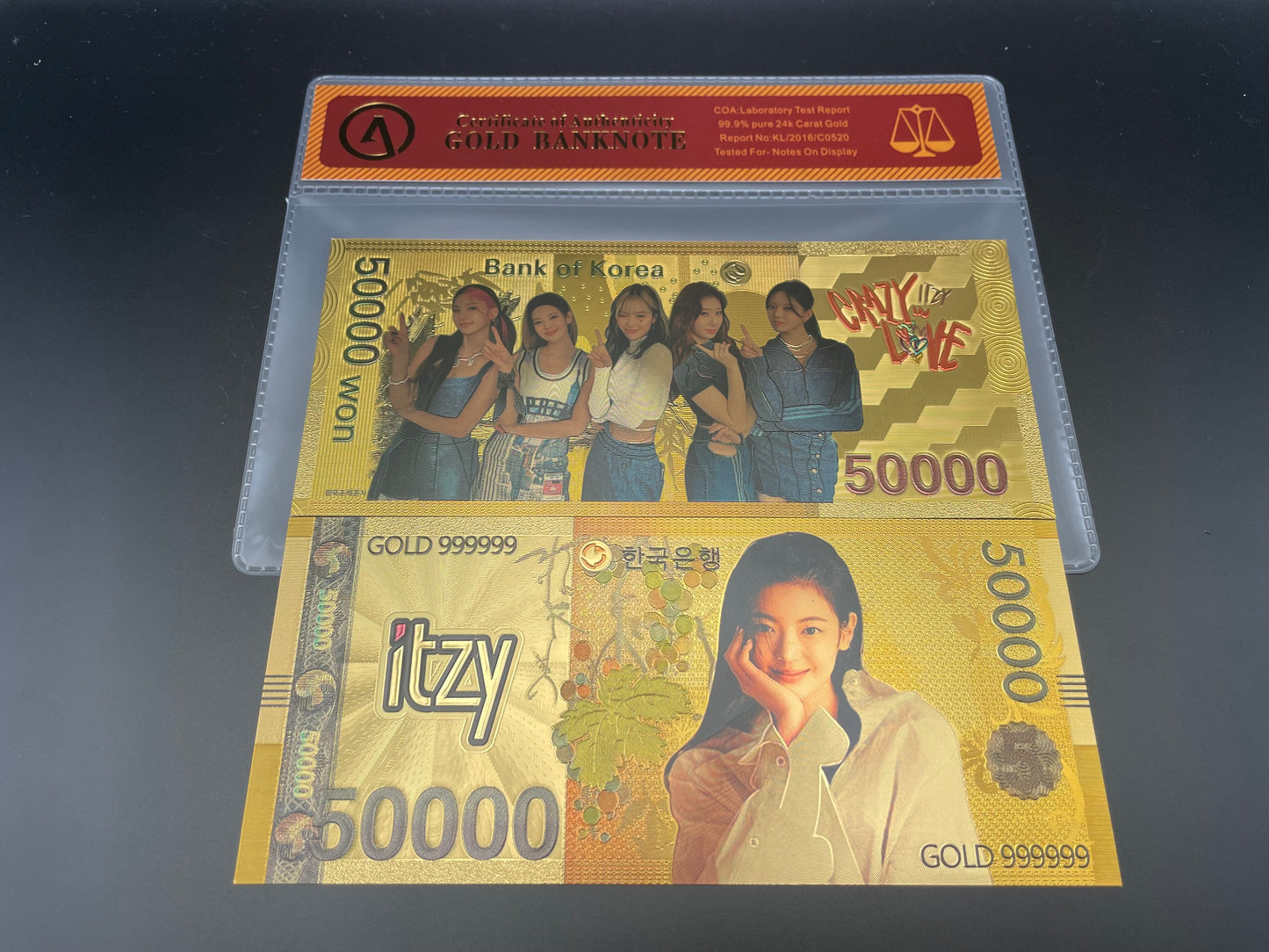 ITZY: 24k South Korean Won Gold Note