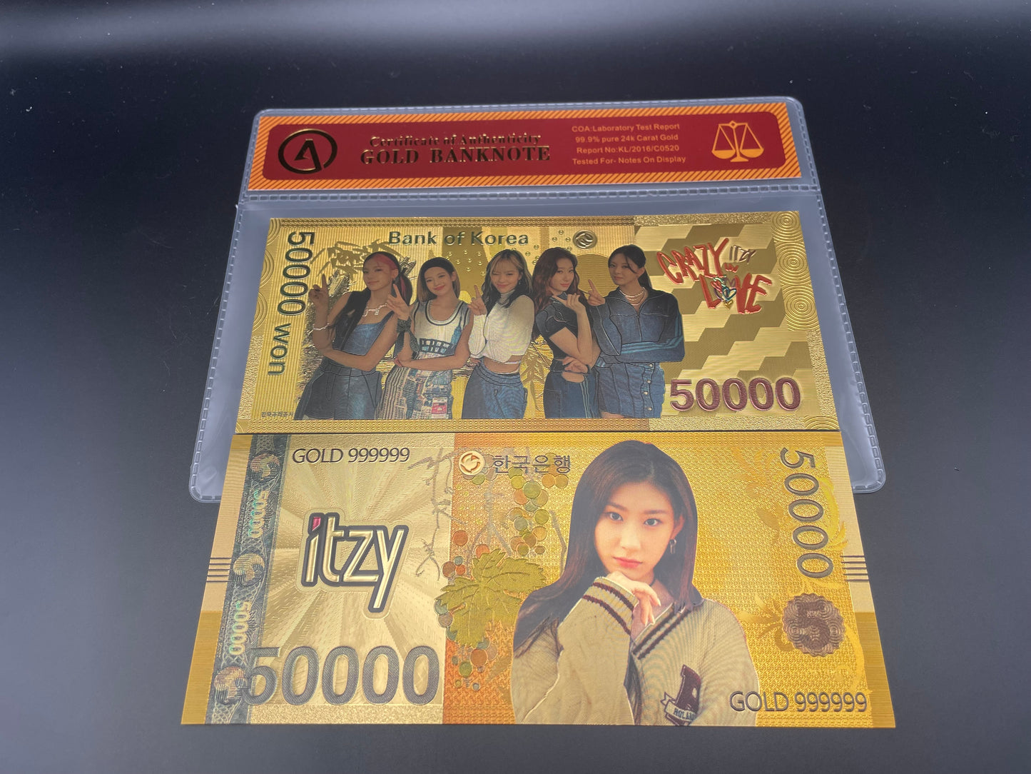 ITZY: 24k South Korean Won Gold Note