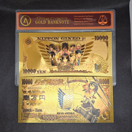 ATTACK ON TITAN GOLD BILL