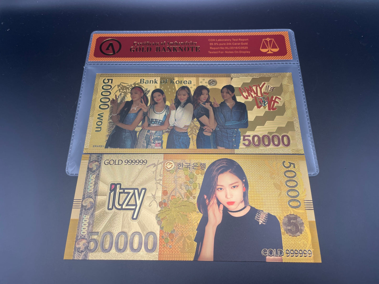 ITZY: 24k South Korean Won Gold Note