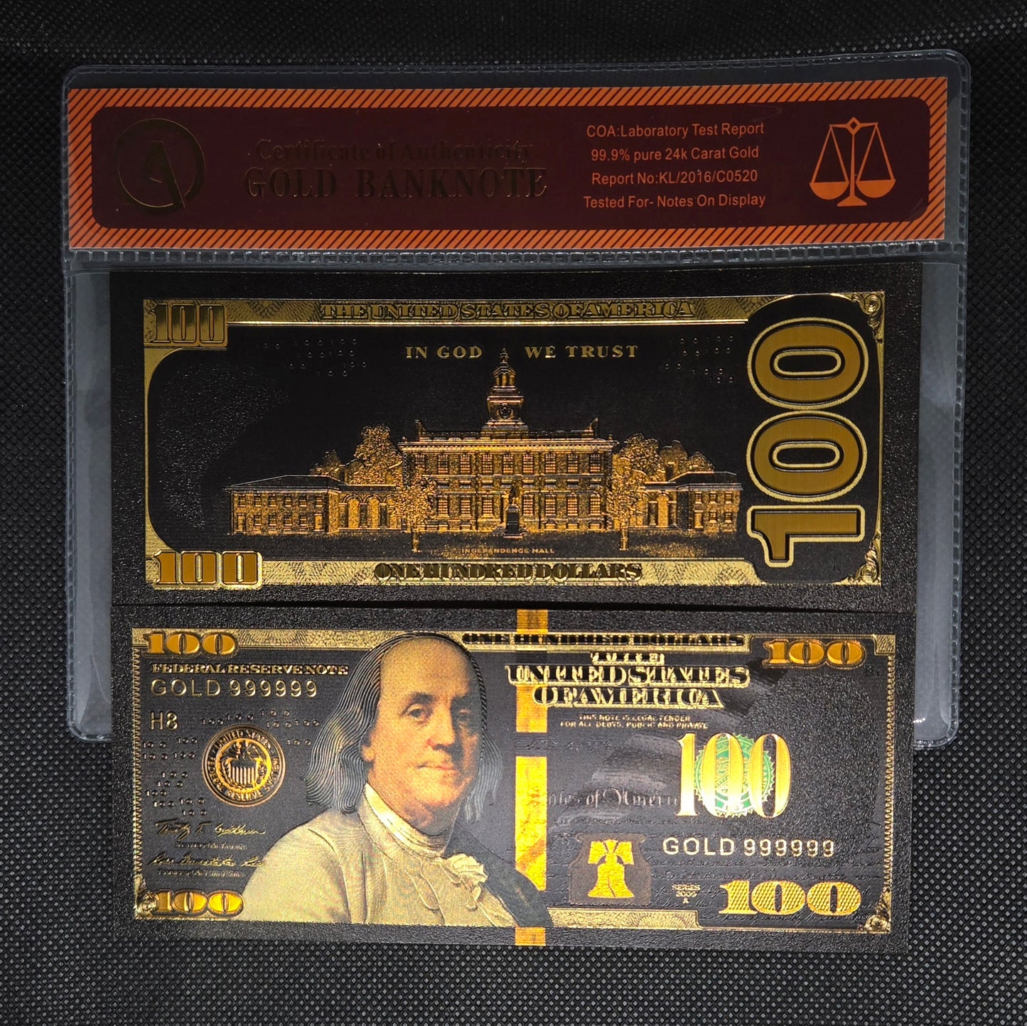 $100 GOLD BILL