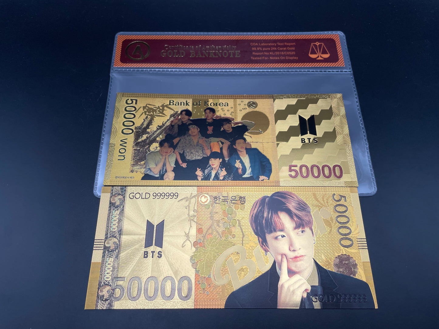 BTS: 24k South Korean Won Gold Note
