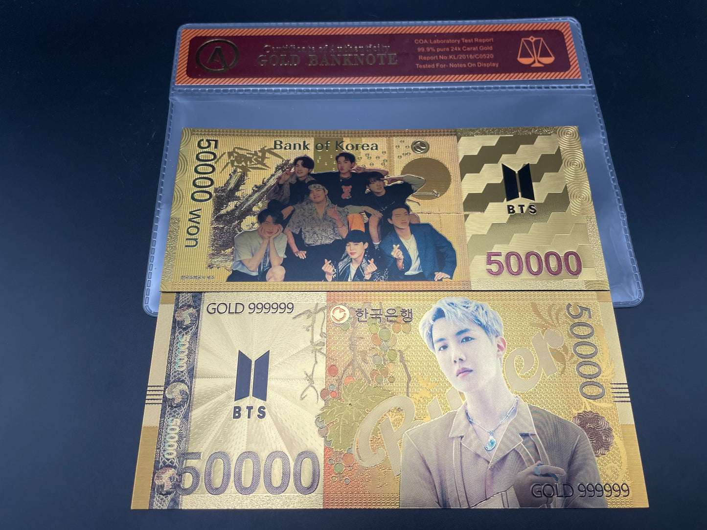 BTS: 24k South Korean Won Gold Note