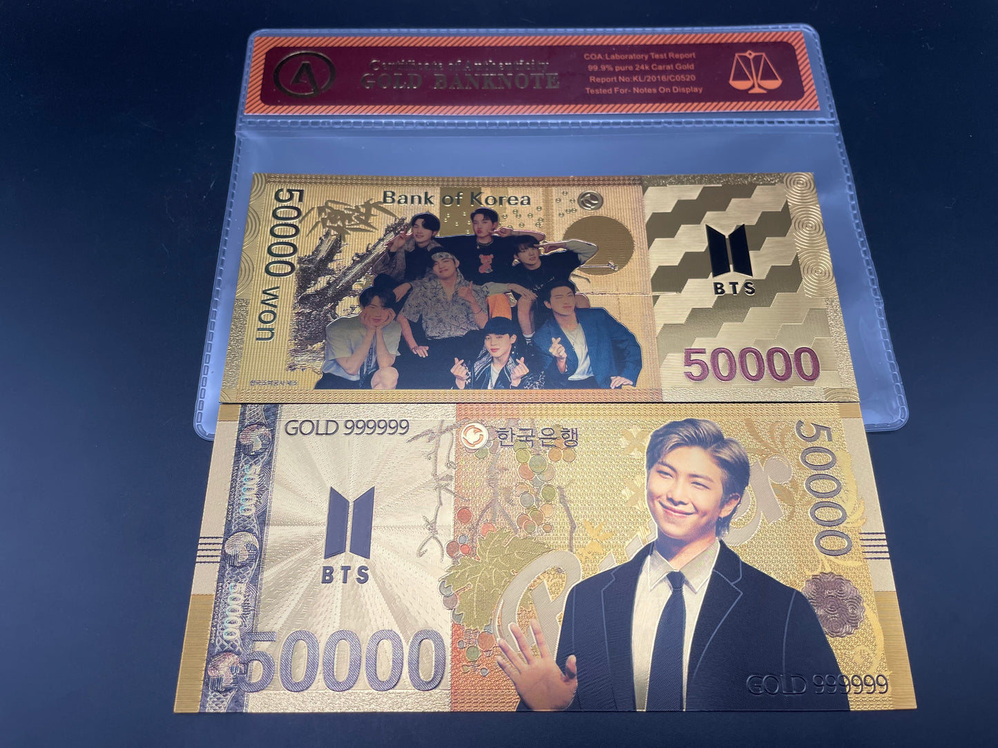 BTS: 24k South Korean Won Gold Note