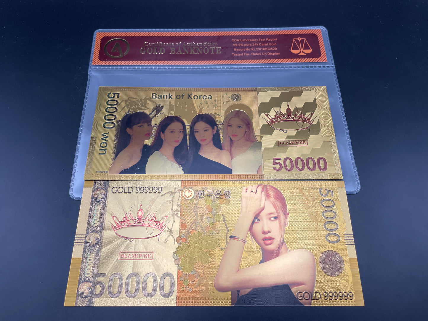 BLACKPINK: 24k South Korean Won Gold Note