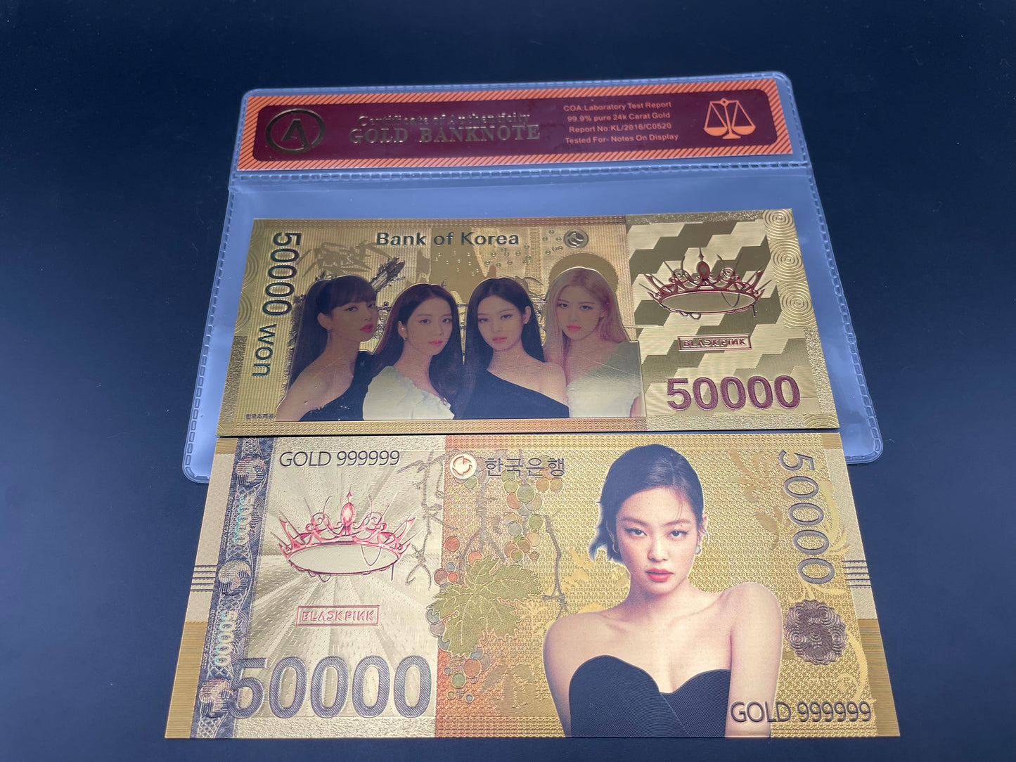 BLACKPINK: 24k South Korean Won Gold Note