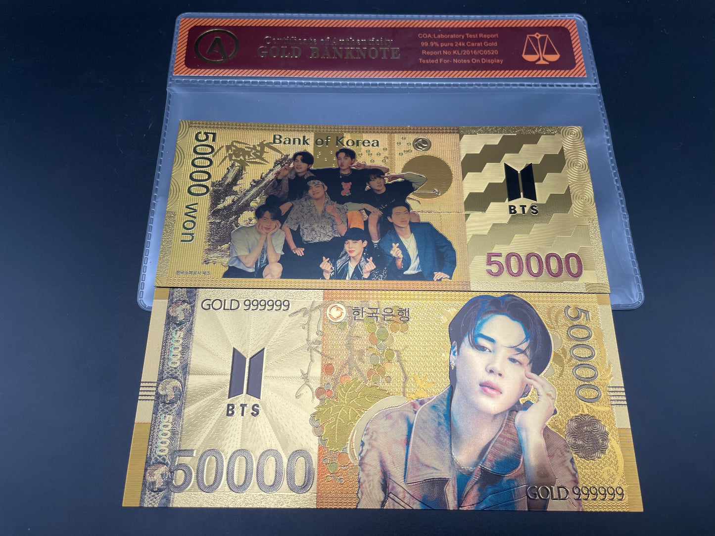 BTS: 24k South Korean Won Gold Note