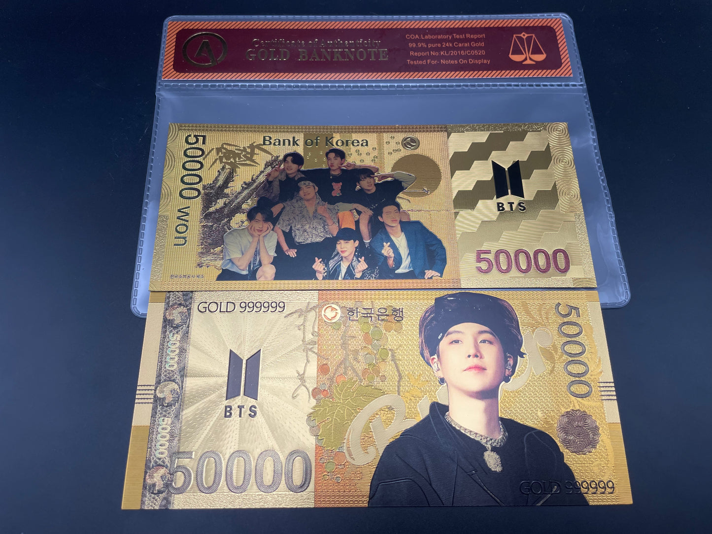 BTS: 24k South Korean Won Gold Note