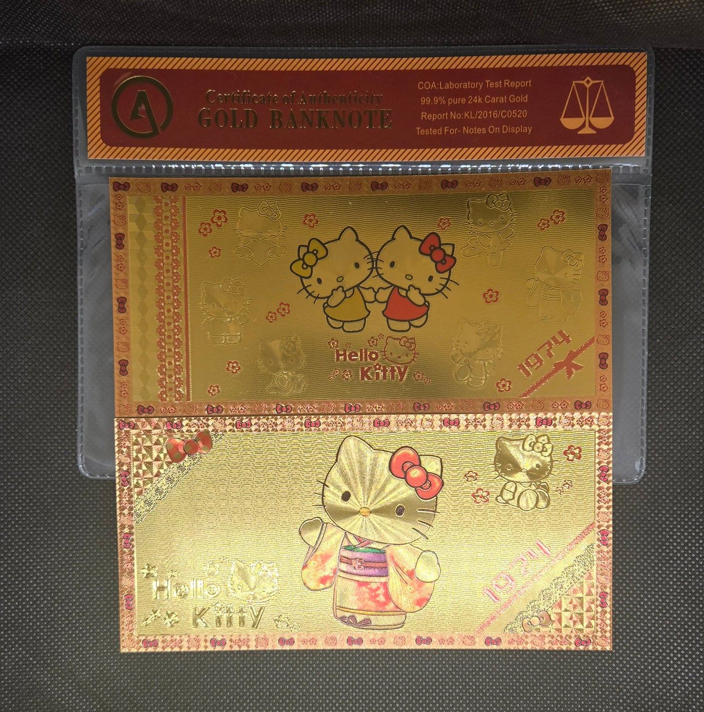 HELLO KITTY GOLD BILL