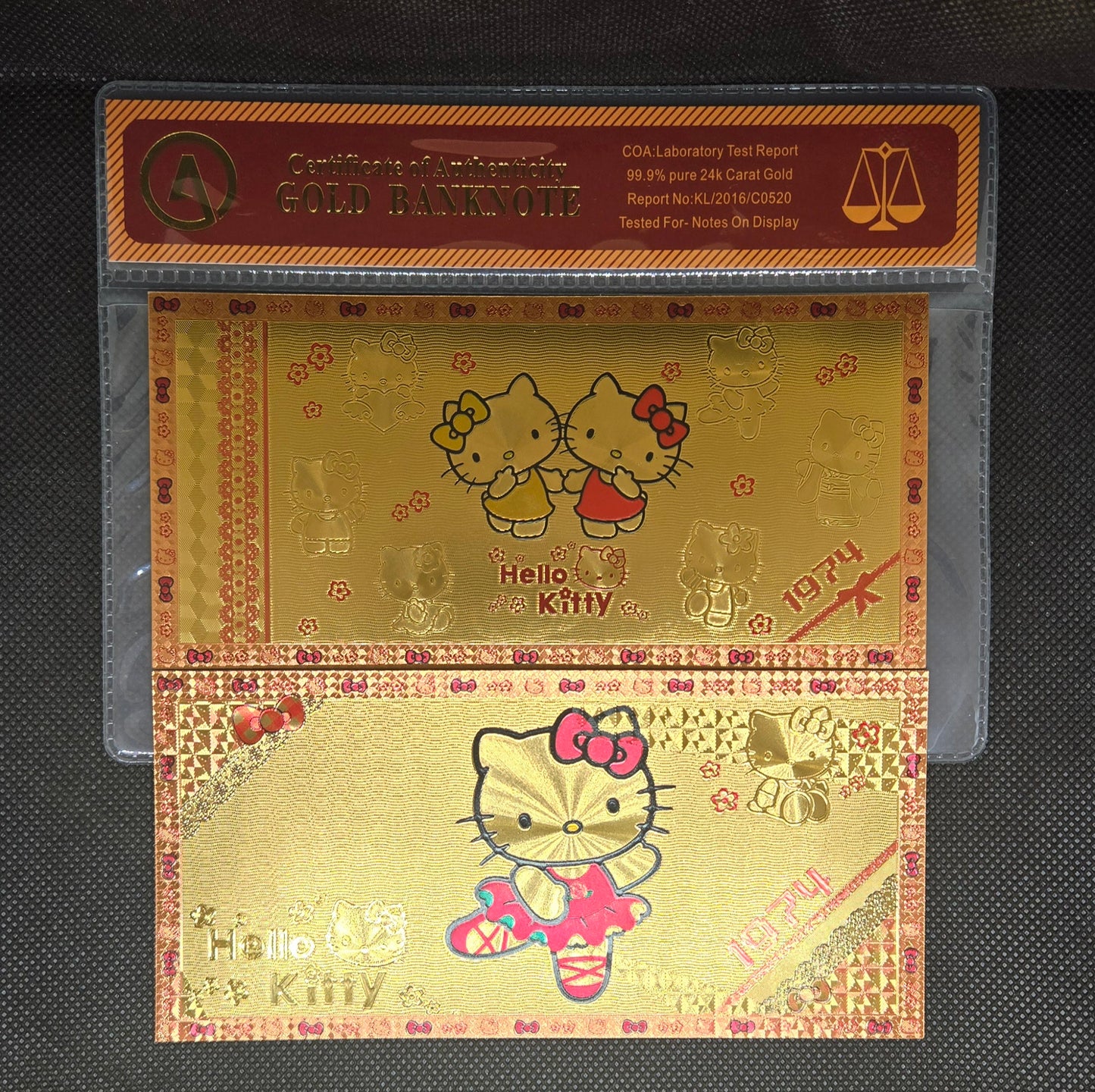 HELLO KITTY GOLD BILL