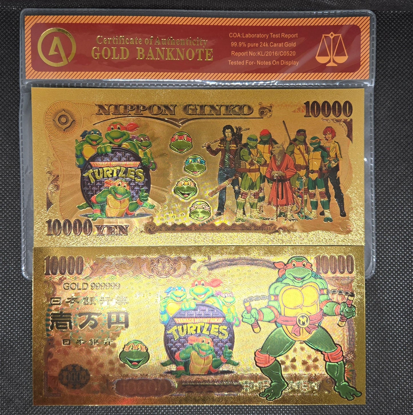 TEENAGE MUTANT NINJA TURTLES GOLD BILL