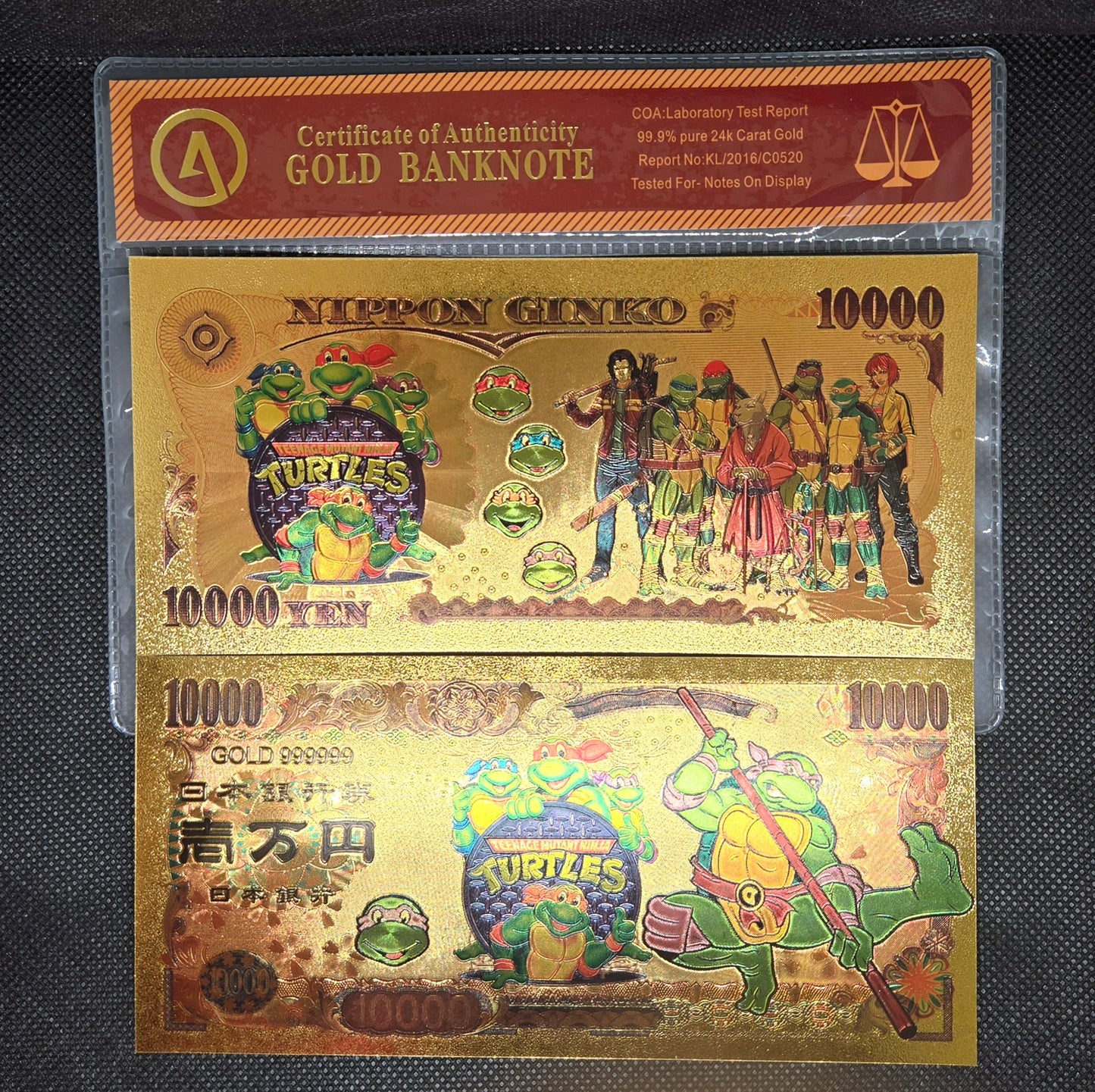 TEENAGE MUTANT NINJA TURTLES GOLD BILL