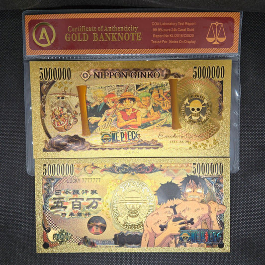ONE PIECE GOLD BILL (SET 2)