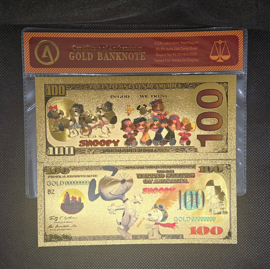 SNOOPY GOLD BILL