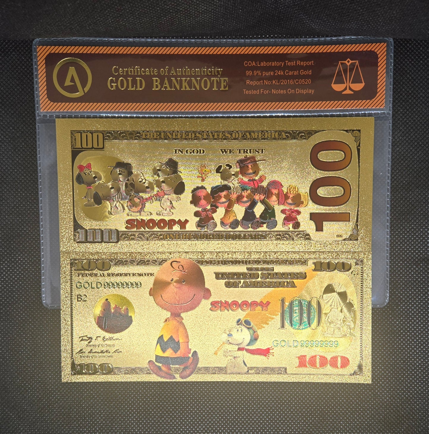 SNOOPY GOLD BILL