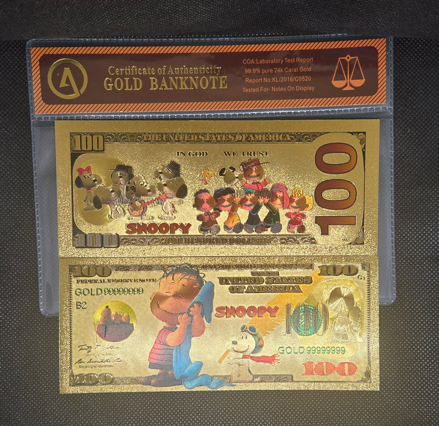 SNOOPY GOLD BILL