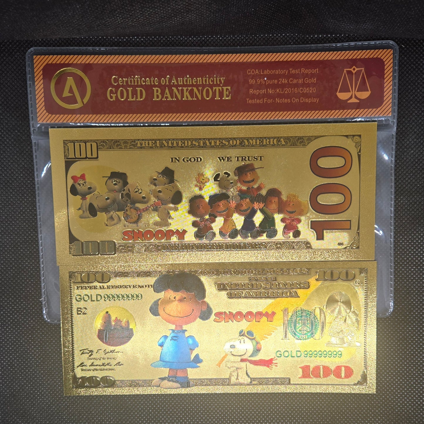 SNOOPY GOLD BILL