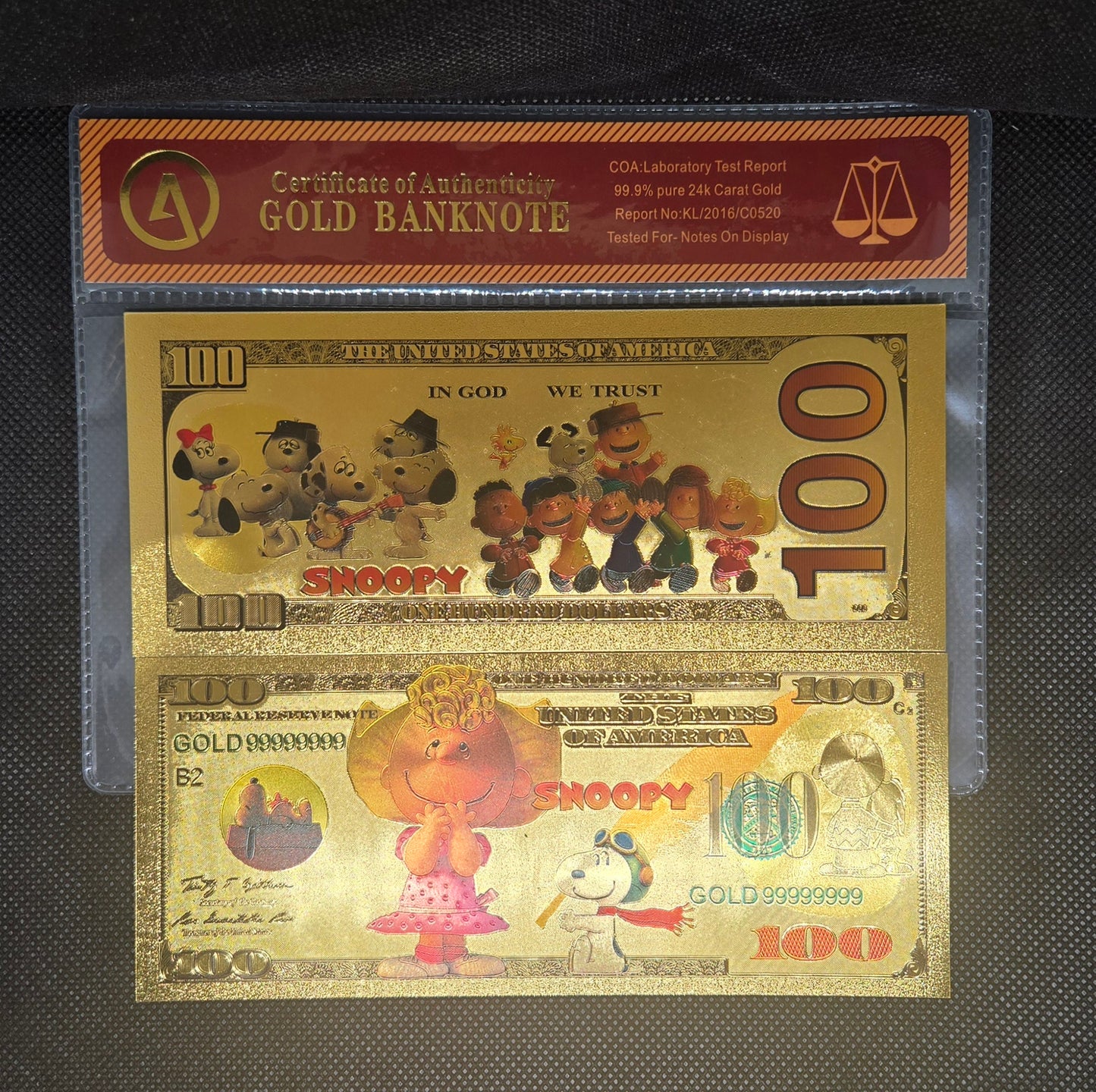 SNOOPY GOLD BILL