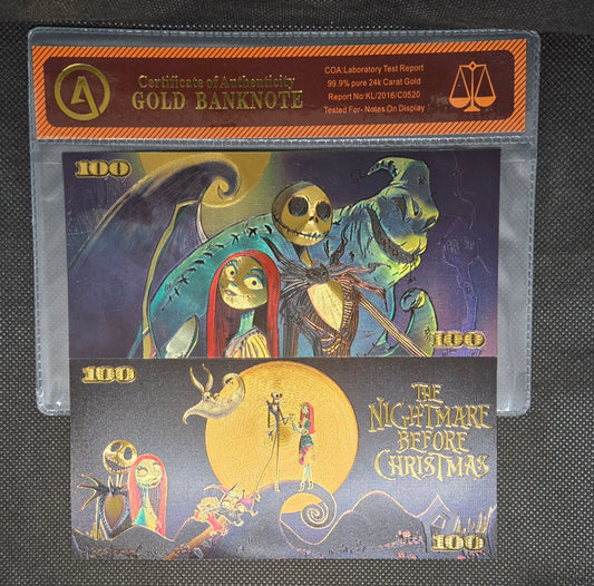 THE NIGHTMARE BEFORE CHRISTMAS GOLD BILL