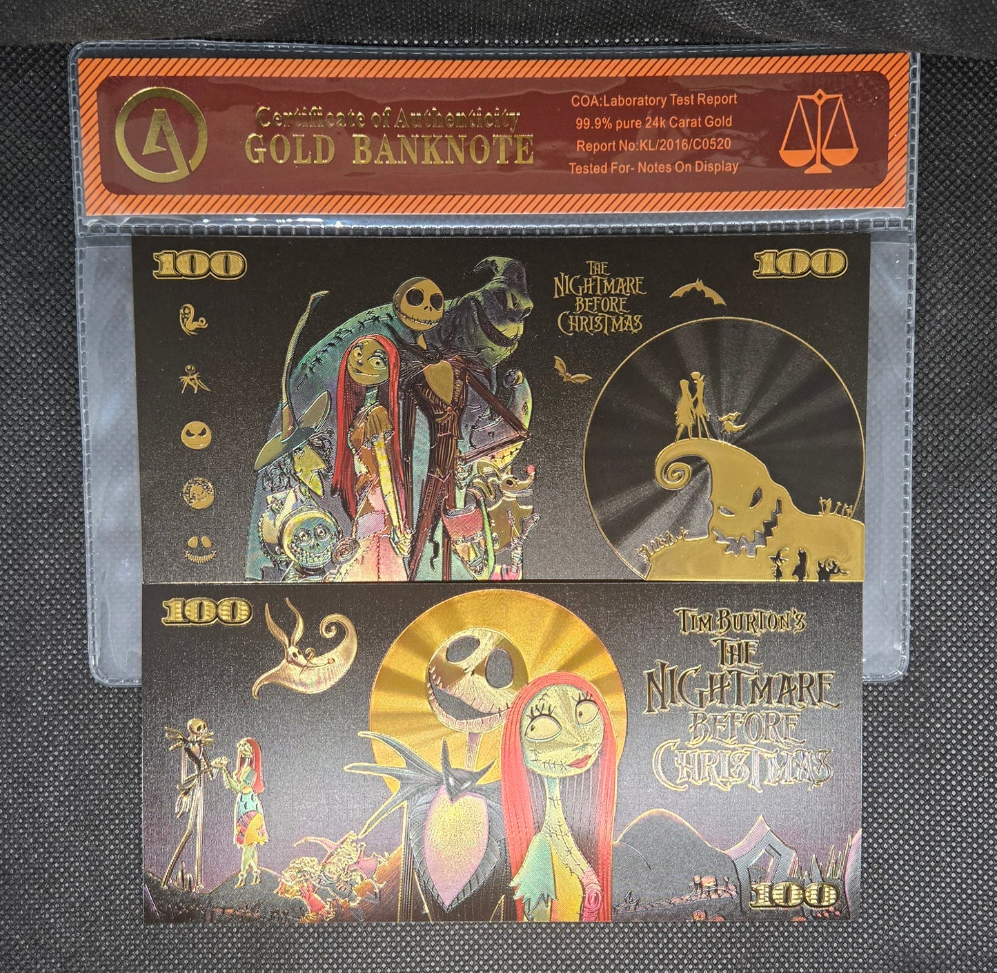 THE NIGHTMARE BEFORE CHRISTMAS GOLD BILL