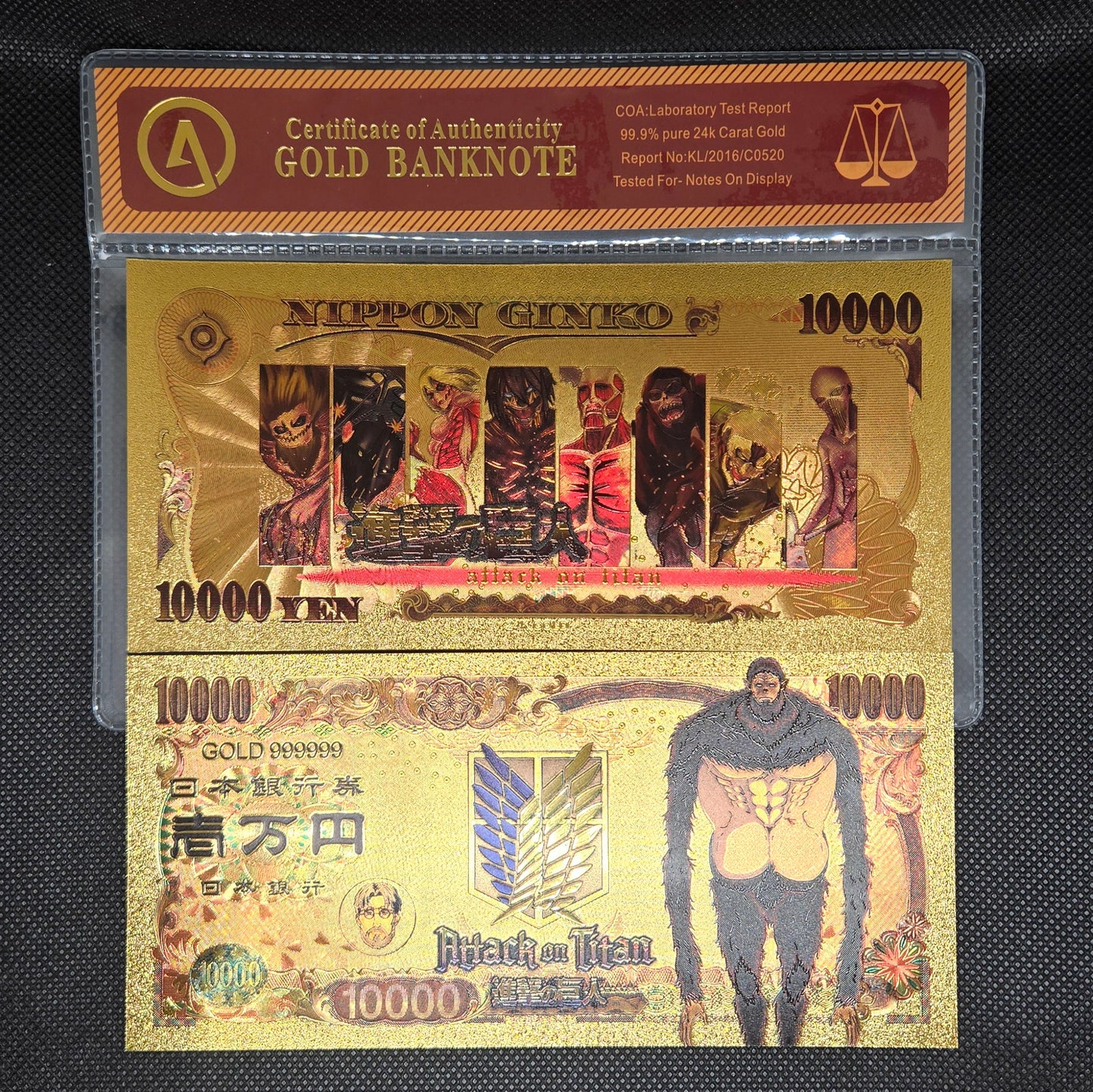 ATTACK ON TITAN GOLD BILL