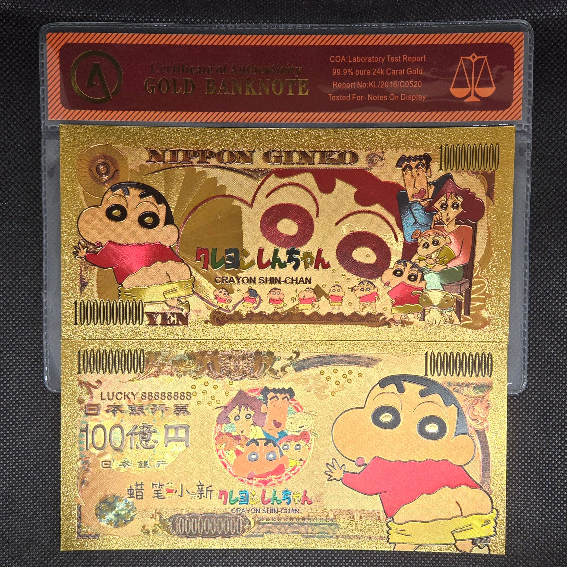 最新コレックション CRAYON SHIN-CHAN GOLD BILL – Anime Currency スキー・スノーボードアクセサリー