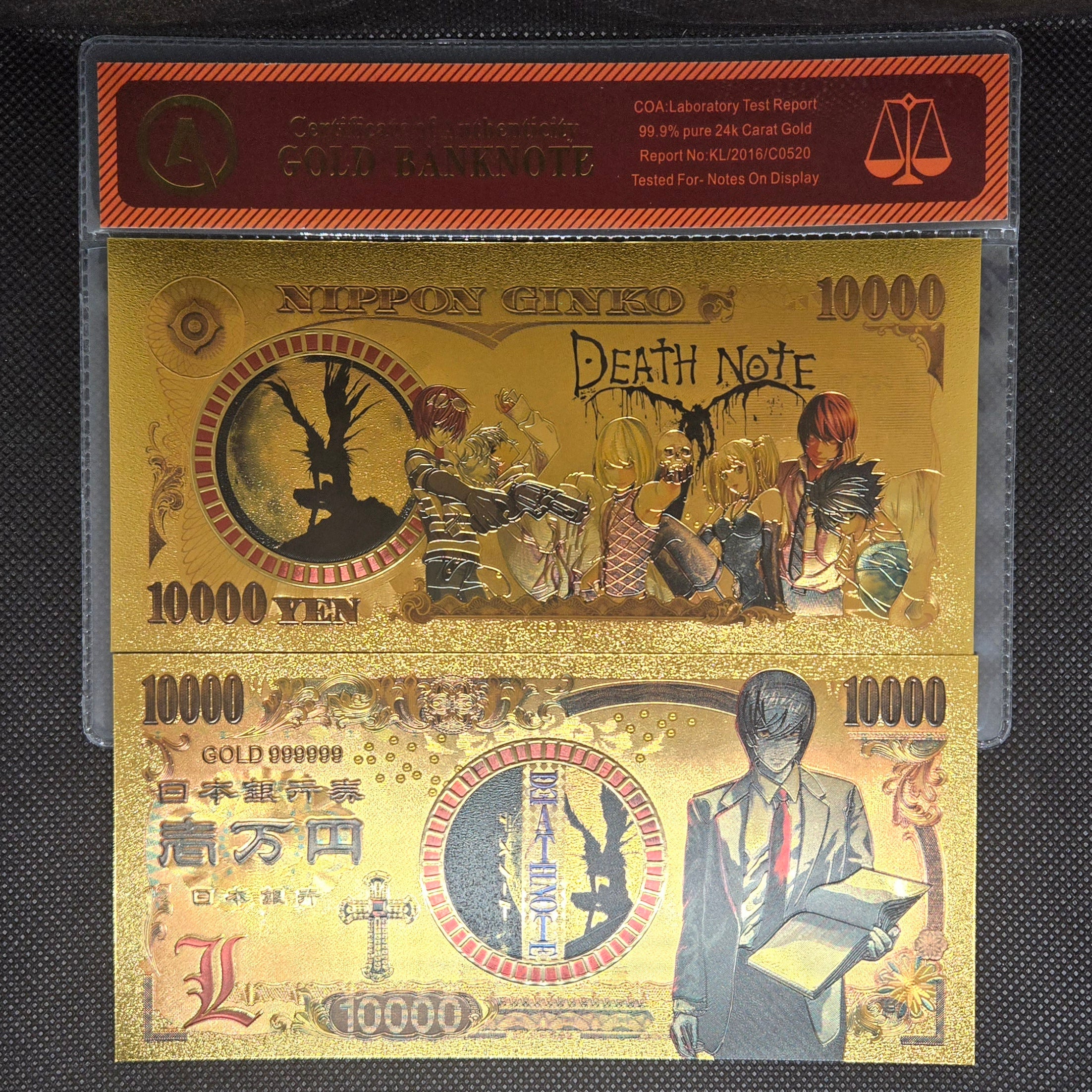 DEATH NOTE GOLD BILL – Anime Currency