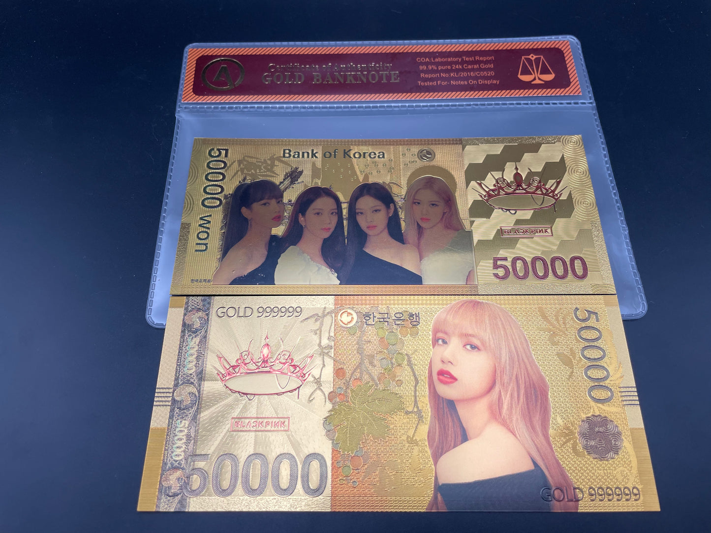 BLACKPINK: 24k South Korean Won Gold Note