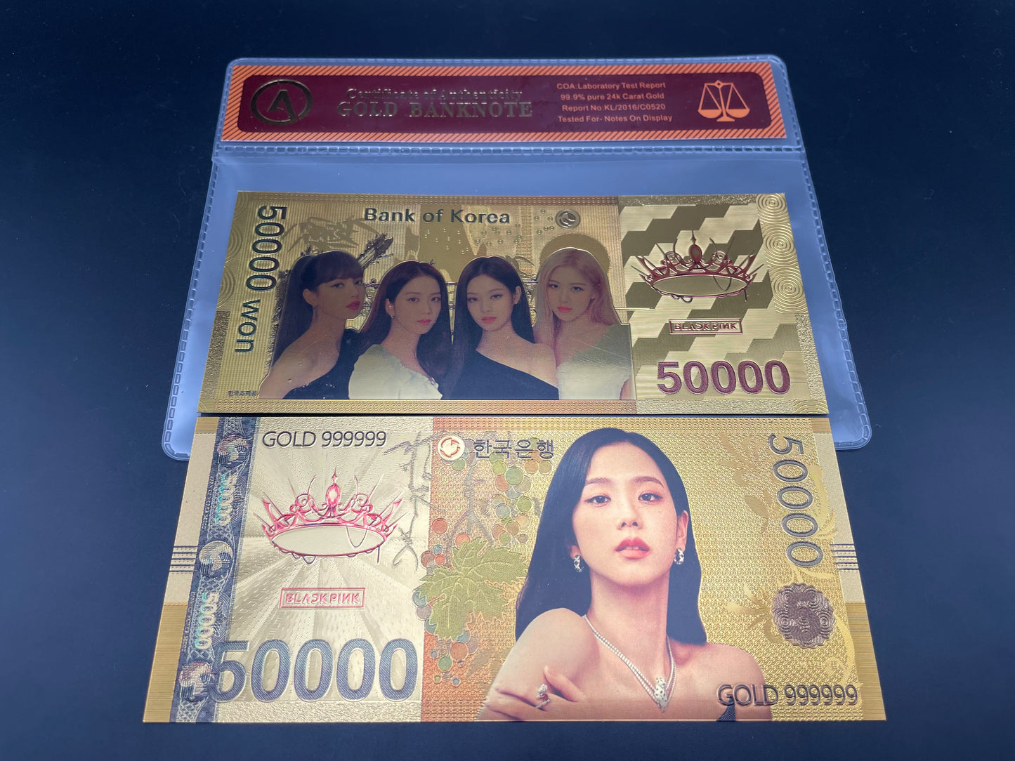 BLACKPINK: 24k South Korean Won Gold Note
