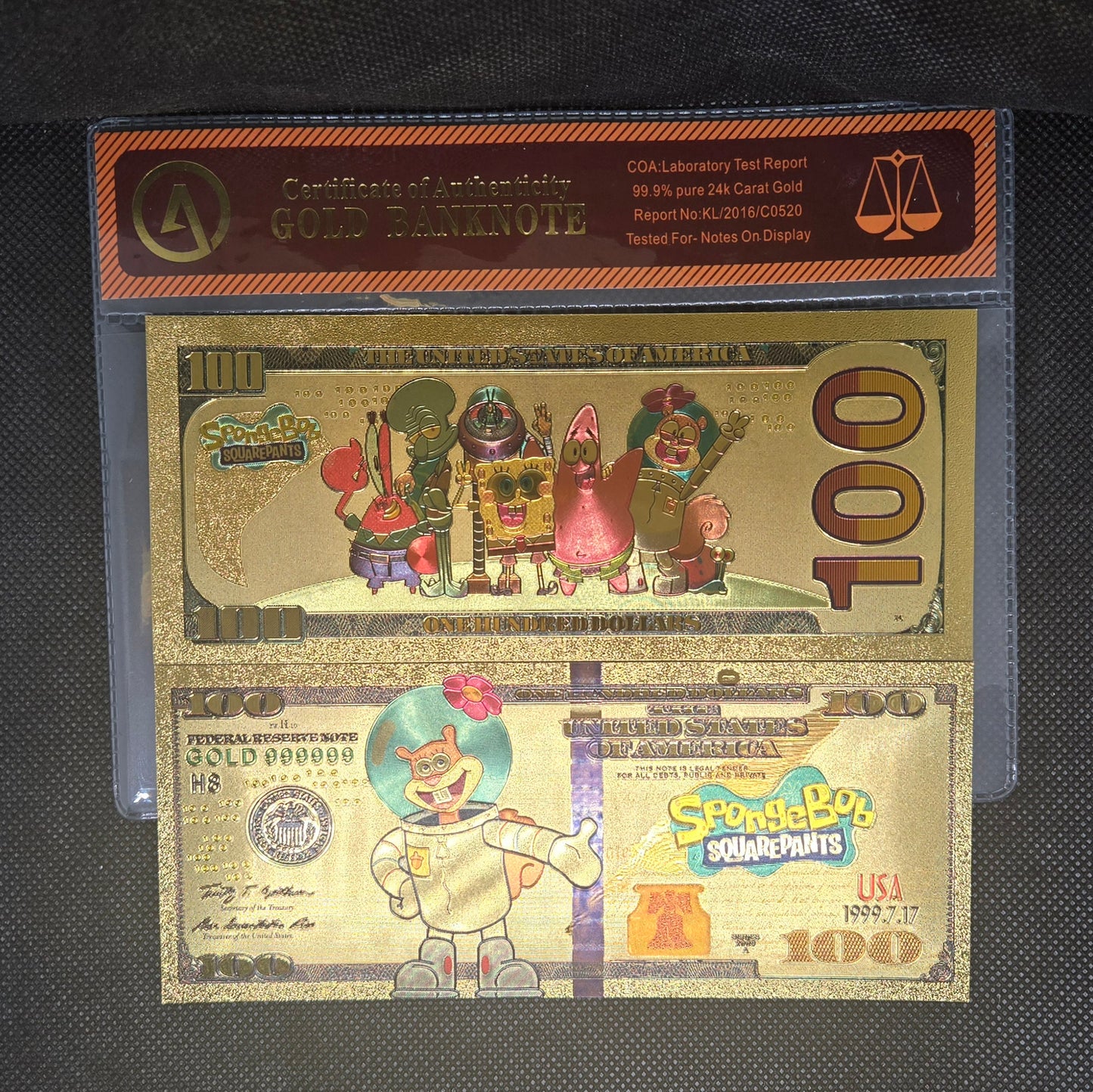 SPONGEBOB SQUAREPANTS GOLD BILL
