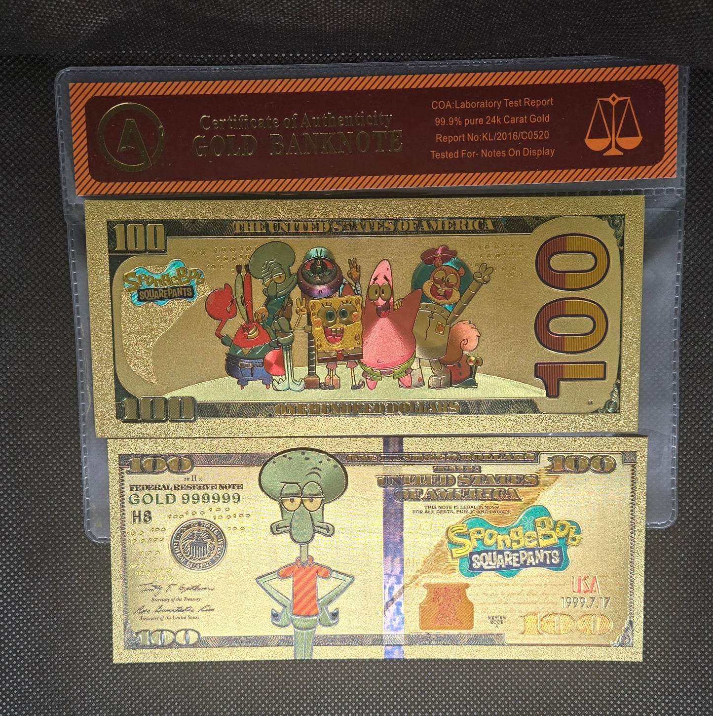 SPONGEBOB SQUAREPANTS GOLD BILL