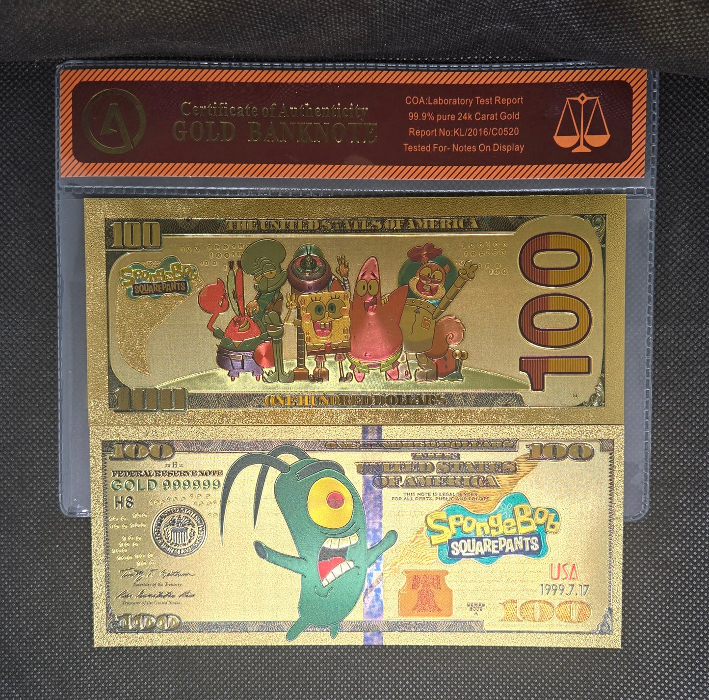 SPONGEBOB SQUAREPANTS GOLD BILL