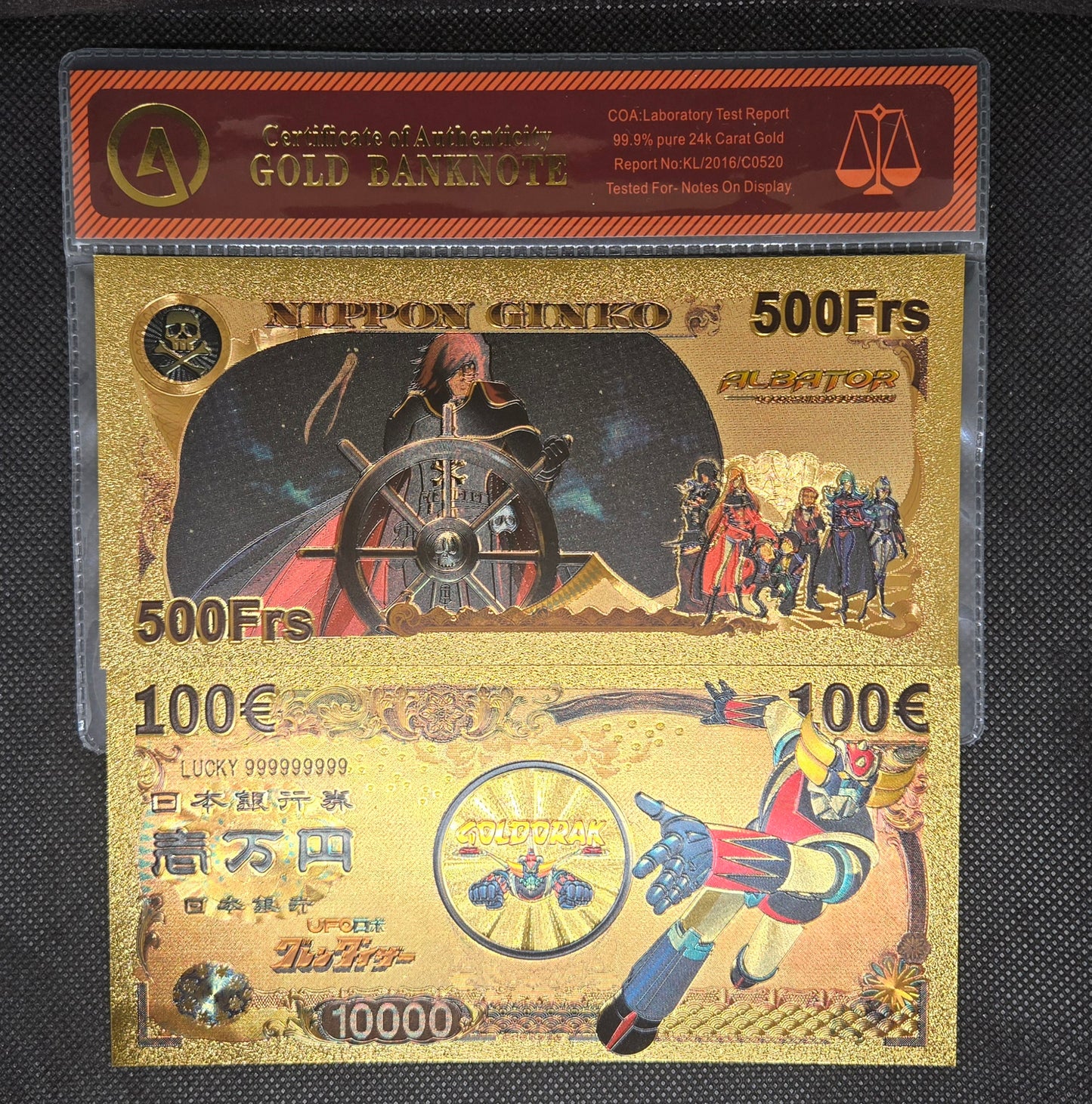 UFO ROBOT GRENDIZER GOLD BILL