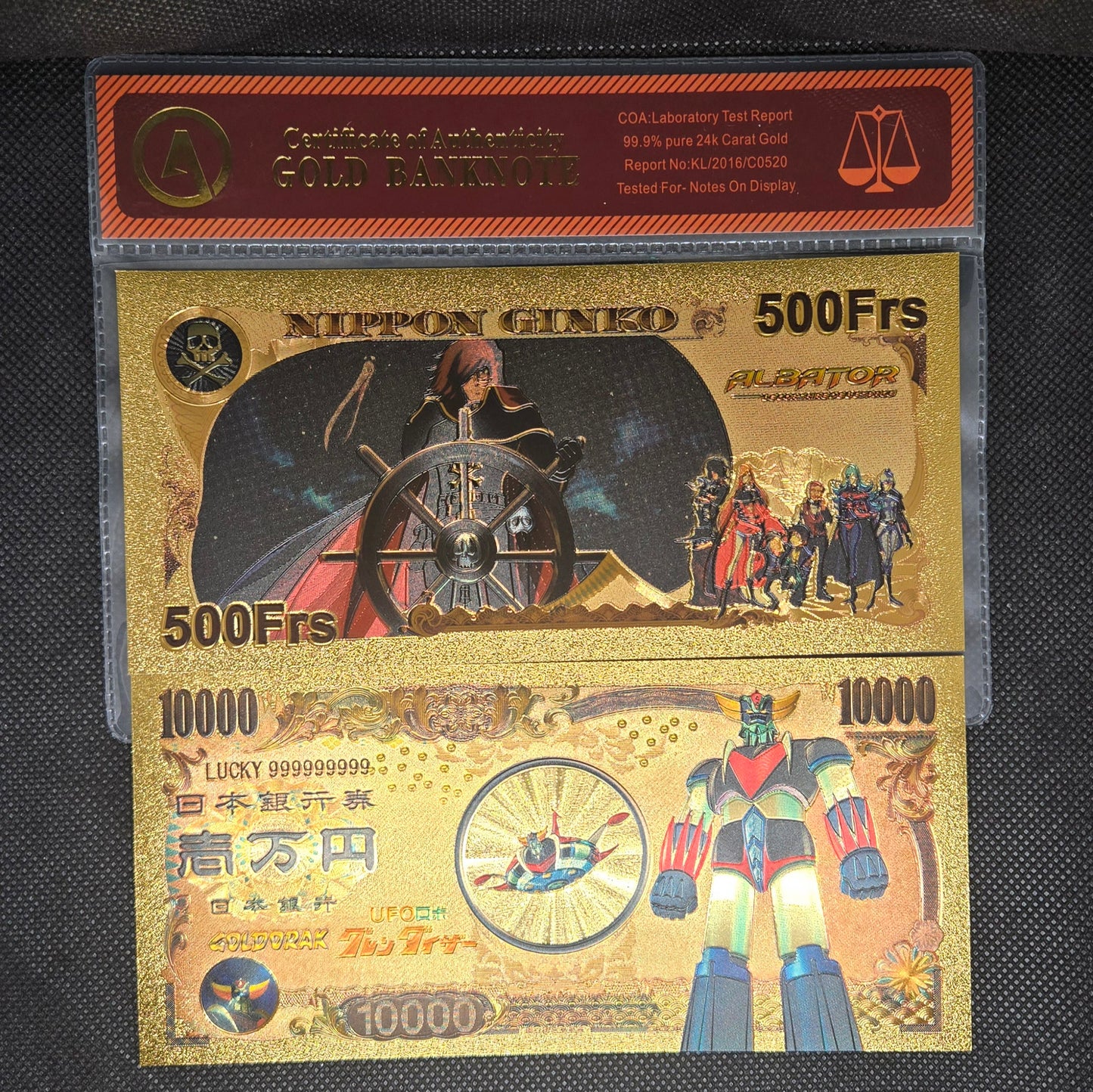 UFO ROBOT GRENDIZER GOLD BILL