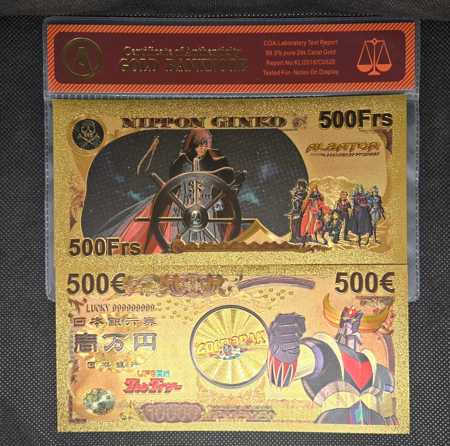 UFO ROBOT GRENDIZER GOLD BILL