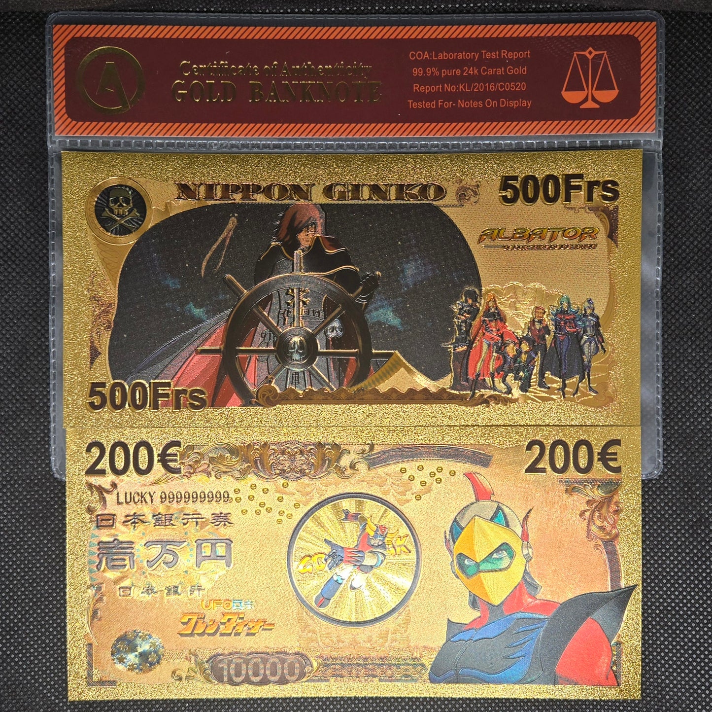 UFO ROBOT GRENDIZER GOLD BILL