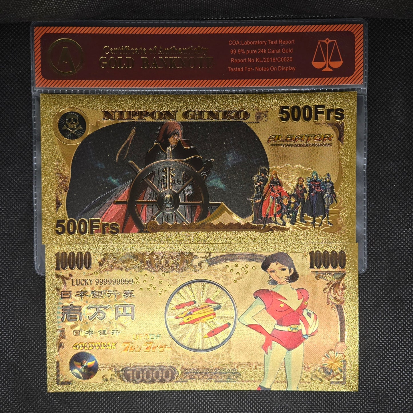 UFO ROBOT GRENDIZER GOLD BILL