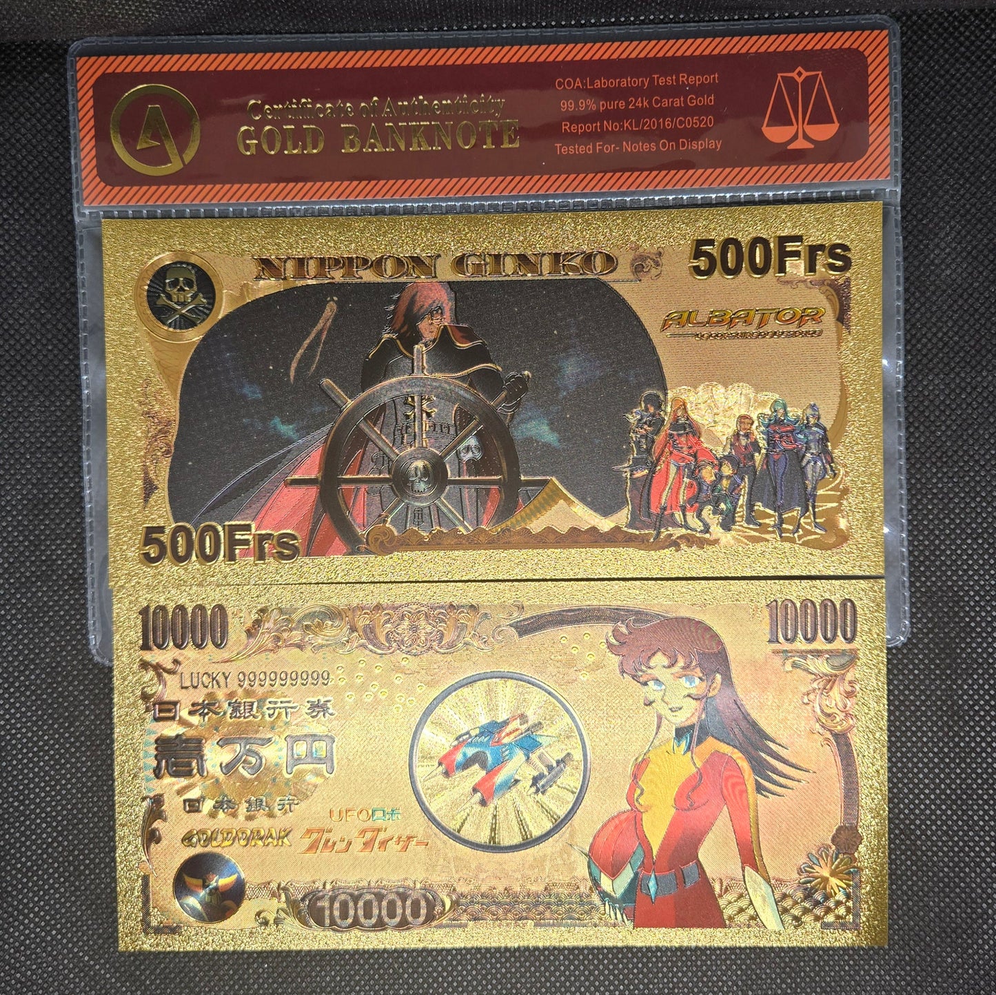 UFO ROBOT GRENDIZER GOLD BILL